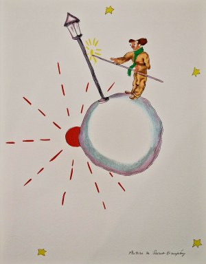 Antoine de Saint-Exupéry (1900 - 1944) Latarnik z cyklu Mały Książę, 2023 (1943)