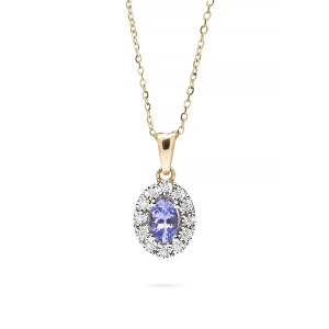 early 21st century. Pendant with tanzanite and diamonds