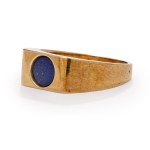 1960s. Signet with lapis lazuli, Vienna
