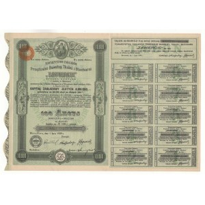 Society of Cotton Spinning, Weaving and Bleaching Plants Zawiercie S.A., collective share 10,000 zlotys (100 x 100 zlotys), Issue II