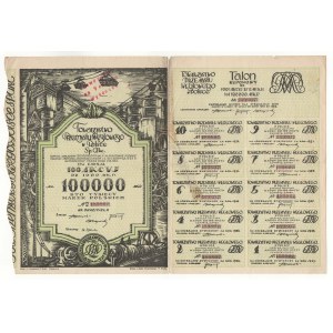 Towarzystwo Przemysłu Węglowego w Polsce S.A., collective share of 100,000 Polish marks (100 x 1,000 marks), Issue IV