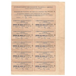 Association of Polish Mechanics of America S.A., share 175 zl.