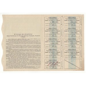 National Bank for the Development of Polish Industry, Crafts and Trade S.A., share of 500 Polish marks, Issue II