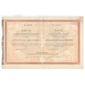 Industrial Bank for the Kingdom of Galicia and Lodomeria, 400 crowns share 1910