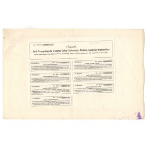 Industrial Bank for the Kingdom of Galicia and Lodomeria, 400 crowns share 1910