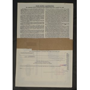 Glen Alden Corporation, 6% bonds $1,000 - SET of 100.