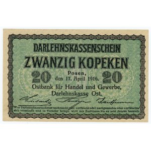 POSEN/POZNAŃ, 20 copechi 1916