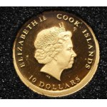 Cookinseln, $10 2008, Nikolaus Kopernikus, Au 999