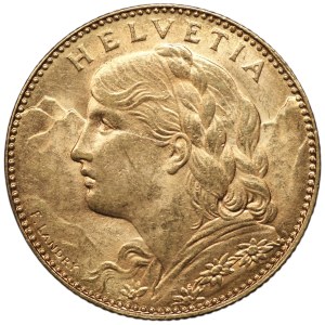 Schweiz, 10 Franken 1913, Au 900