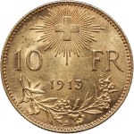 Schweiz, 10 Franken 1913, Au 900
