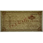 Traveler's Check worth 500 PLN, SPECIMEN ser. AH 0000000 with the name crossed out
