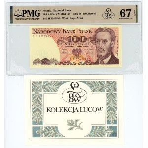 100 złotych 1986, seria SF, PMG 67 EPQ, Kolekcja Lucow