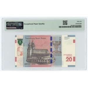 20 PLN 2015, 1050. Jahrestag der Taufe Polens, PMG 66 EPQ
