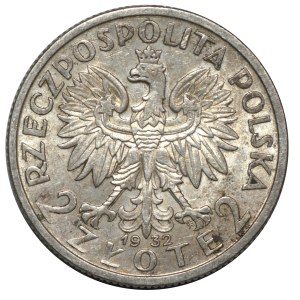 II RP, 2 zloty 1932 Testa di donna