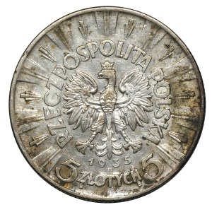 Second Republic, 5 zloty 1935 Pilsudski