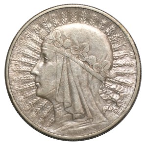 II RP, 10 gold 1932 BZM Head of a woman