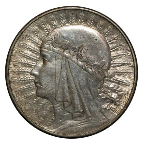 II RP, 10 gold 1932 BZM Head of a woman