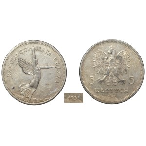 II RP, 5 zloty 1931 Nike - più raro