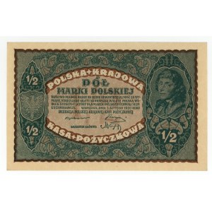 1/2 poľskej značky 1920