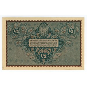 1/2 poľskej značky 1920