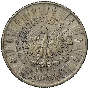 II RP, 5 zloty 1936, Józef Piłsudski