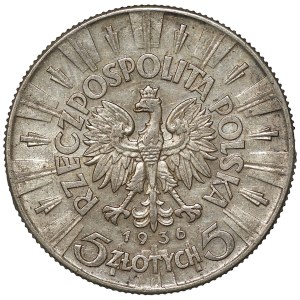 II RP, 5 zloty 1936, Józef Piłsudski