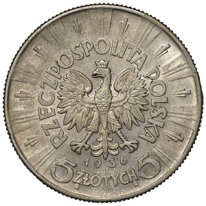II RP, 5 zloty 1936, Józef Piłsudski