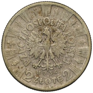 II RP, 2 zloty 1934, Józef Piłsudski