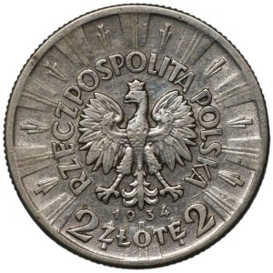 II RP, 2 zl. 1934, Józef Piłsudski