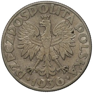 II RP, 2 zloty 1936, Nave a vela