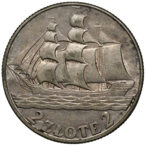 II RP, 2 zloty 1936, Nave a vela