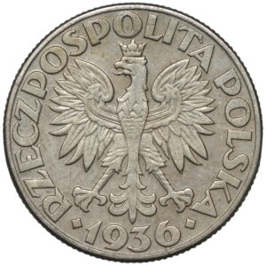 II RP, 2 zloty 1936, Nave a vela