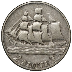 II RP, 2 zloty 1936, Nave a vela