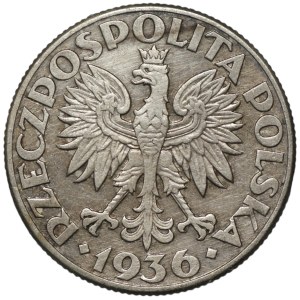 II RP, 2 zloty 1936, Nave a vela