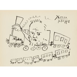Pablo Picasso (1881 Málaga - 1973 Mougins), Le train de Victor Hugo, 1951.