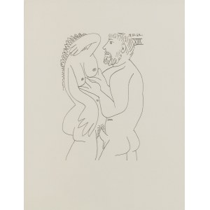 Pablo Picasso (1881 Málaga - 1973 Mougins), Double Nude from the Tastes of Happiness series, 1970