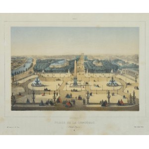 RIVIERE, CHARLES, litograf Maison MARTINET, Plac de La Concorde