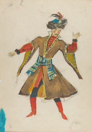 Jan Marcin SZANCER (1902-1973), Mazur - projekt kostiumu
