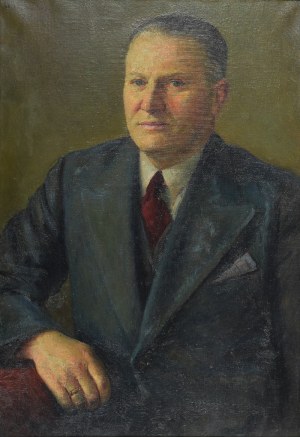 Wacław DOBROWOWSKI (1890-1969), Portret mężczyzny w garniturze, 1937