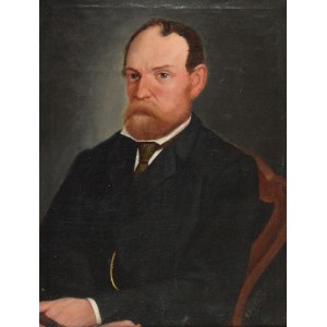 M. ROPOWSKI, Portret mężczyzny z cygarem