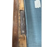 Elegant veneered and inlaid chest of drawers with geometric motifs