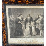 Pair of veneered frames