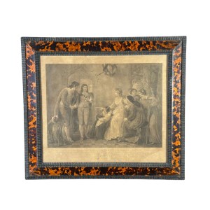 Pair of veneered frames