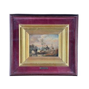 Landscape with figures and livestock