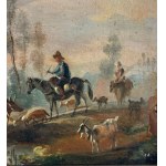 Landscape with figures and livestock