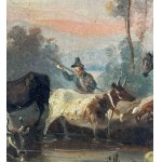 Landscape with figures and livestock