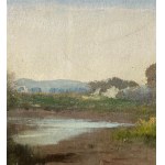 Nicola Palizzi, Landscape with a peasant woman and ducks - Nicola Palizzi