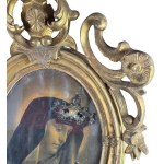 Gilt and carved wooden sculpture