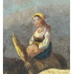 Landscape with a peasant woman and her flock