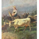 Landscape with a peasant woman and her flock